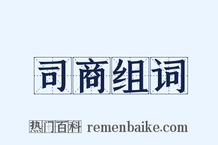 司商组词是什么意思的图片